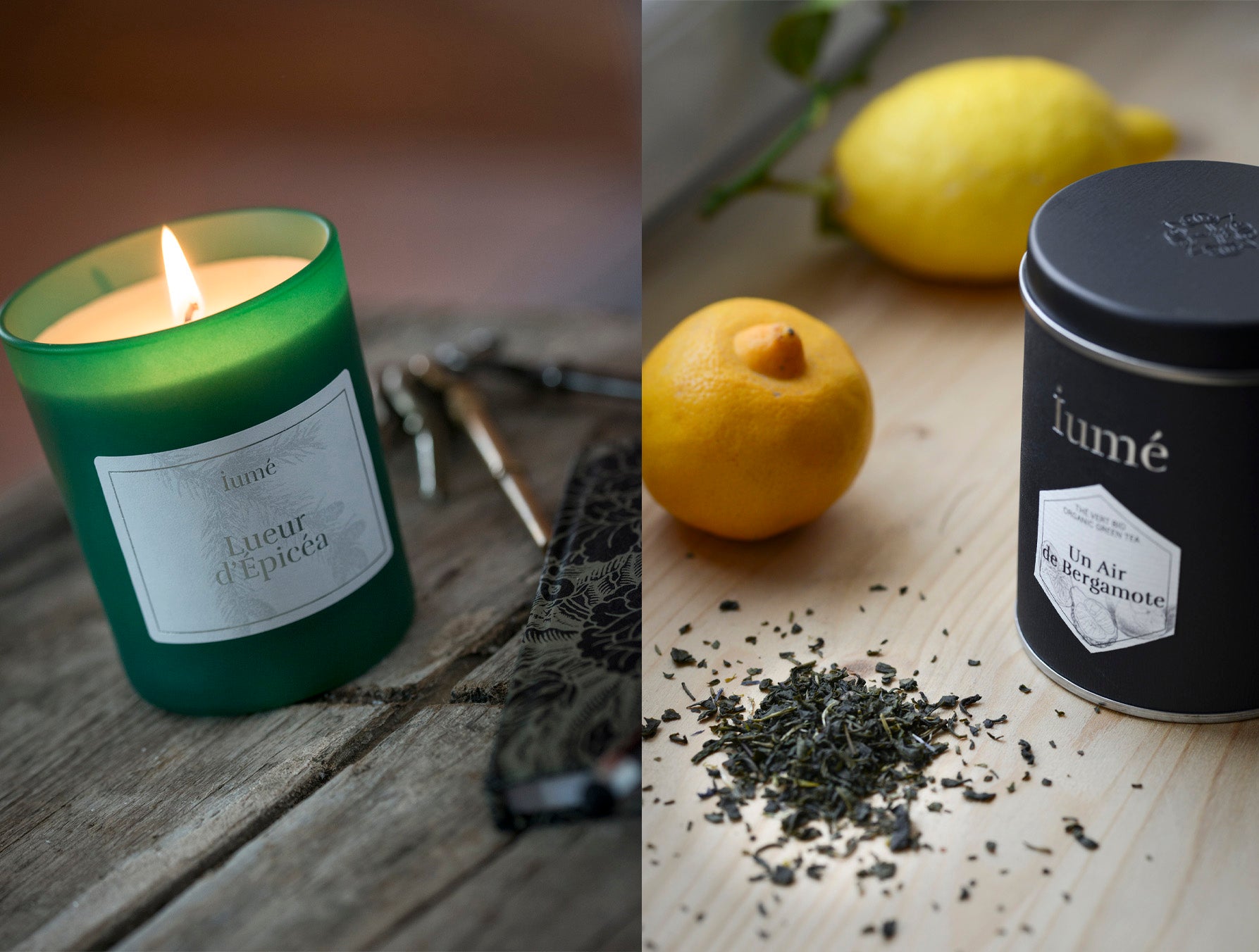 Coffret - Un moment pour soi - (Bougie naturelle et Thé Bio) - IUME 